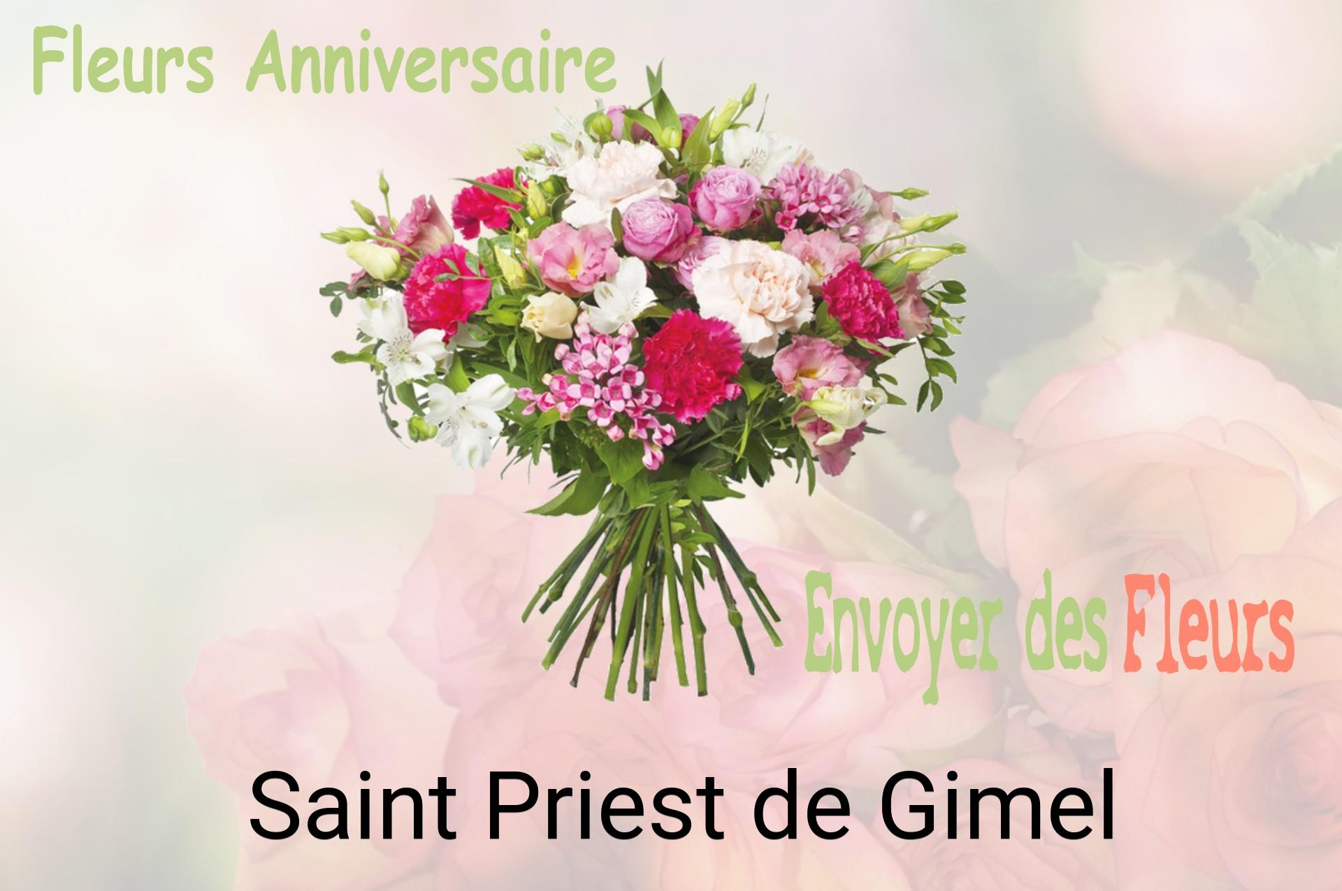 Bouquet de fleurs d’anniversaire livré à Saint-Priest-de-Gimel