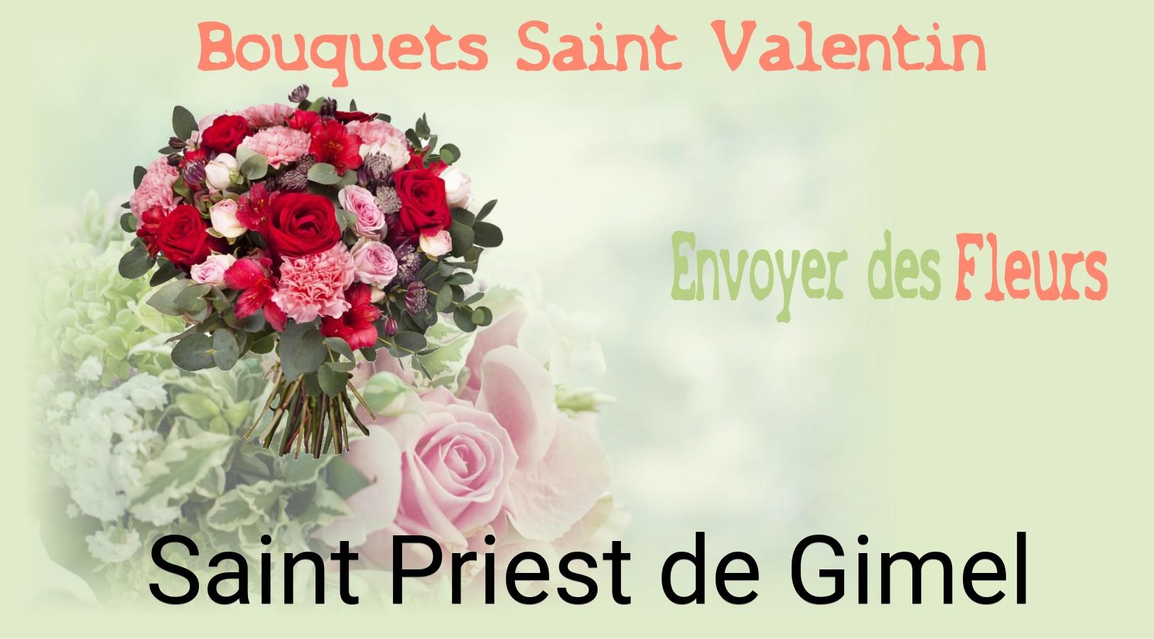 Roses de Saint-Valentin livrées à Saint-Priest-de-Gimel